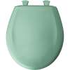 Plastic Round Slow-Close Toilet Seat in Ming Green