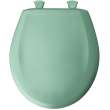 Plastic Round Slow-Close Toilet Seat in Ming Green