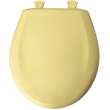 Plastic Round Slow-Close Toilet Seat in Yellow