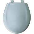 Plastic Round Slow-Close Toilet Seat in Heron Blue