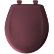 Plastic Round Slow-Close Toilet Seat in Loganberry