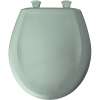 Plastic Round Slow-Close Toilet Seat in Seafoam
