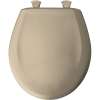 Plastic Round Slow-Close Toilet Seat in Sandbar