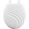 27EC 000 Wood Round Toilet Seat in White