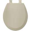 500EC 006 Wood Round Toilet Seat in Bone