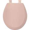 Wood Round Toilet Seat in Venetian Pink