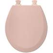 Wood Round Toilet Seat in Venetian Pink