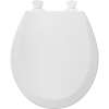 540EC 000 Wood Round Toilet Seat in White