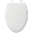 585EC 000 Wood Elongated Toilet Seat in White