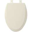 585EC 346 Wood Elongated Toilet Seat in Biscuit