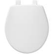 730SL 000 Plastic Round Slow-Close Toilet Seat in White