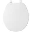 75 000 Plastic Round Toilet Seat in White