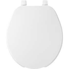 75 000 Plastic Round Toilet Seat in White