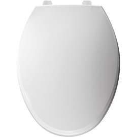 Hospitality 7600T 000 Plastic Elongated Toilet Seat in White