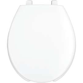 Hospitality 7750TDG 000 Plastic Round Toilet Seat in White