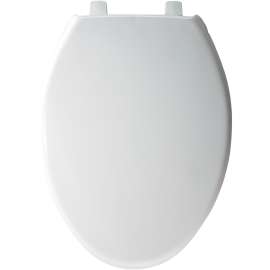 Hospitality 7850TDG 000 Plastic Elongated Toilet Seat in White