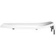 10SSCT Olsonite Elongated Open Front Less Cover Commercial Plastic Toilet Seat in White Featuring Stay·Tite(R) Commercial Fastening System(TM) with Self-Sustaining Hinges