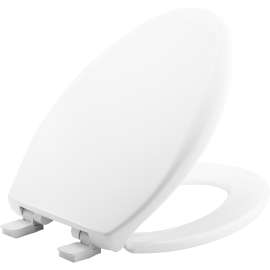 1200E4 Bemis Affinity(R) Elongated Plastic Toilet Seat Featuring Stay·Tite(R) Seat Fastening System(TM), Whisper·Close(R), Easy·Clean(R), Precision·Fit(R), and Super·Grip(R) Bumpers