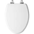 126CHSLA Mayfair by Bemis Benton(R) Elongated Enameled Wood White Featuring Stay·Tite(R) Seat Fastening System(TM) and Whisper·Close(R) with Metal Chrome Hinges