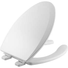 1550TTT Bemis Elongated Enameled Wood Toilet Seat in White Featuring Top·Tite(R) Stay·Tite(R) Seat Fastening System(TM) and Precision·Fit(R)