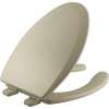 1550TTT Bemis Elongated Enameled Wood Toilet Seat in Bone Featuring Top·Tite(R) Stay·Tite(R) Seat Fastening System(TM) and Precision·Fit(R)