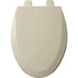 1550TTT Bemis Elongated Enameled Wood Toilet Seat in Bone Featuring Top·Tite(R) Stay·Tite(R) Seat Fastening System(TM) and Precision·Fit(R)