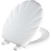 22ECA Mayfair by Bemis Shell(TM) Round Enameled Wood Toilet Seat in White Featuring Stay·Tite(R) Seat Fastening System(TM) and Easy·Clean(R)