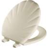 22ECA Mayfair by Bemis Shell(TM) Round Enameled Wood Toilet Seat in Bone Featuring Stay·Tite(R) Seat Fastening System(TM) and Easy·Clean(R)