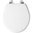 26CHSLA Mayfair by Bemis Benton(R) Round Enameled Wood White Featuring Stay·Tite(R) Seat Fastening System(TM) and Whisper·Close(R) with Metal Chrome Hinges