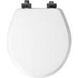 26MBSL Mayfair by Bemis Benton(R) Round Enameled Wood White Featuring Stay·Tite(R) Seat Fastening System(TM) and Whisper·Close(R) with Metal Matte Black Hinges