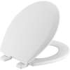 550TTT Bemis Round Enameled Wood Toilet Seat in White Featuring Top·Tite(R) Stay·Tite(R) Seat Fastening System(TM) and Precision·Fit(R)