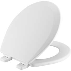 550TTT Bemis Round Enameled Wood Toilet Seat in White Featuring Top·Tite(R) Stay·Tite(R) Seat Fastening System(TM) and Precision·Fit(R)