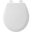 550TTT Bemis Round Enameled Wood Toilet Seat in White Featuring Top·Tite(R) Stay·Tite(R) Seat Fastening System(TM) and Precision·Fit(R)