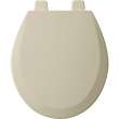 550TTT Bemis Round Enameled Wood Toilet Seat in Bone Featuring Top·Tite(R) Stay·Tite(R) Seat Fastening System(TM) and Precision·Fit(R)