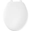 70TK Bemis Round Plastic Closed Front with Cover Toilet Seat with Top·Tite(R) Hinges