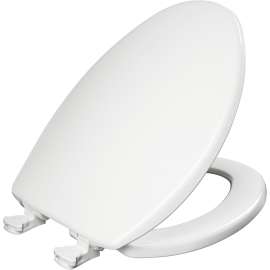 7300EC Bemis Elongated Plastic Closed Front with Cover Toilet Seat in White Featuring Easy·Clean(R)