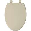 7300SLEC Bemis Elongated Plastic Toilet Seat in Bone Featuring Easy·Clean(R) and Whisper·Close(R)