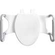 A8AS100 Bemis Independence Assist(TM) Standard Height Premium Toilet Seat with Support Arms Elongated/Round Plastic White Featuring Stay·Tite(R) Seat Fastening System(TM)