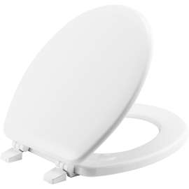 BB540 Church Baby Bowl Enameled Wood Toilet Seat in White with Top·Tite(R) hinges