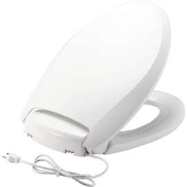 H1900NL Bemis Radiance(TM) Elongated Plastic Heated Toilet Seat in White Featuring Stay·Tite(R) Seat Fastening System(TM), Whisper·Close(R), Precision·Fit(R) and Super·Grip(R) Bumpers