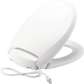 H900NL Bemis Radiance(TM) Round Plastic Heated Toilet Seat in White Featuring Stay·Tite(R) Seat Fastening System(TM), Whisper·Close(R), Precision·Fit(R) and Super·Grip(R) Bumpers