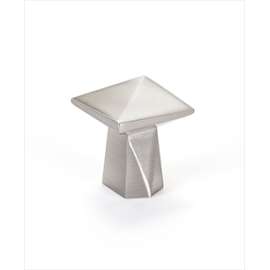 Swagger-1 2324-1BPN-P Knob 1-3/16 x 1-3/16 in Brushed Nickel