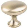 Traditional Advantage One 1-1/8-in x 1-1/8-in Round Knob, Champagne 0912-10CZ-P