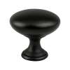 Traditional Advantage One 1-1/8-in x 1-1/8-in Round Knob, Matte Black 9021-1055-P