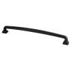 Tailored Traditional 12 inch CC Matte Black Appliance Pull
