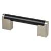 Studio Remix 96mm CC Matte Black and Brushed Nickel Pull