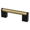 Studio Remix 96mm CC Modern Brushed Gold and Matte Black Pull