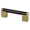Studio Remix 96mm CC Matte Black and Modern Brushed Gold Pull