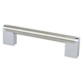 Studio Remix 128mm CC Brushed Nickel and Polished Chrome Pull