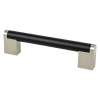 Studio Remix 128mm CC Matte Black and Brushed Nickel Pull